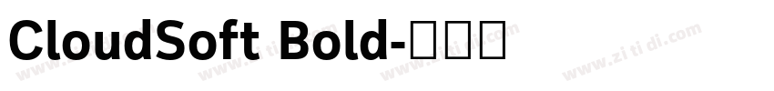 CloudSoft Bold字体转换